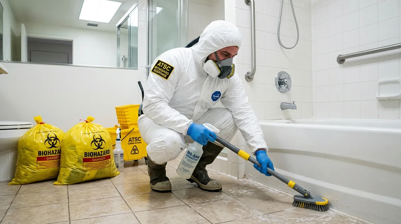Decontamination equipment deployed for Blood Cleanup in Swansea